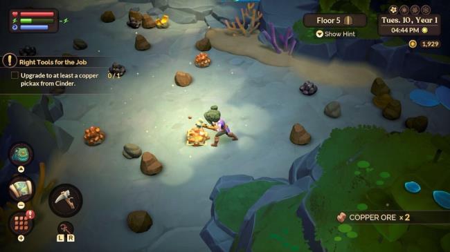 a farmer mining copper in saltwater mine fae farm